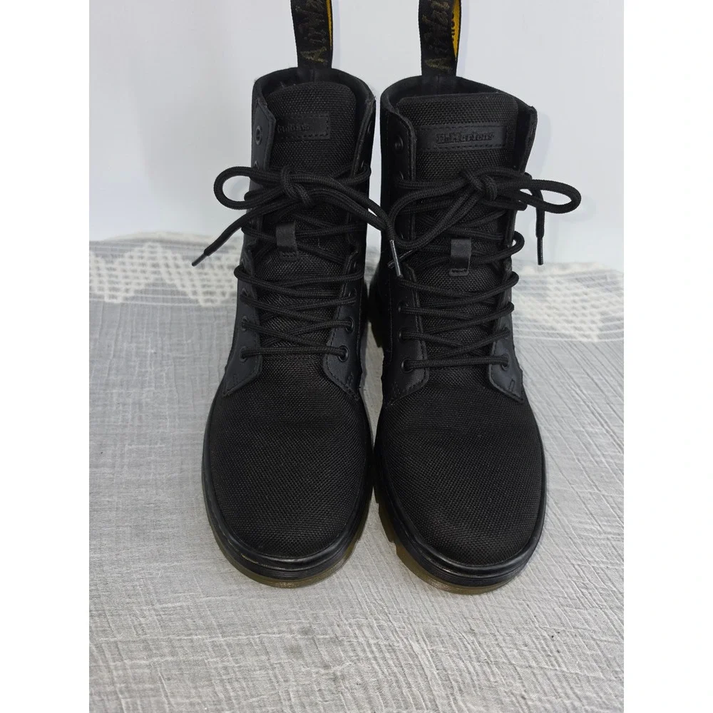 Dr. Martens Combs Black Extra Tough Nylon Utility Boots Mens 7 Women 8